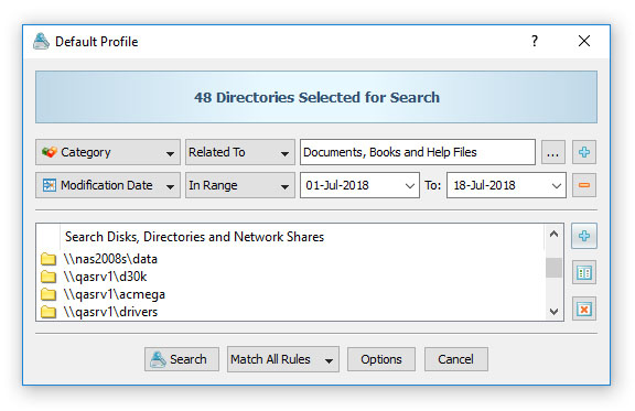 VX Search Network Search Command